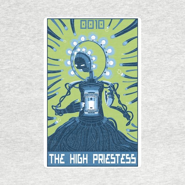 Robo Tarot: The High Priestess by PeterTheHague